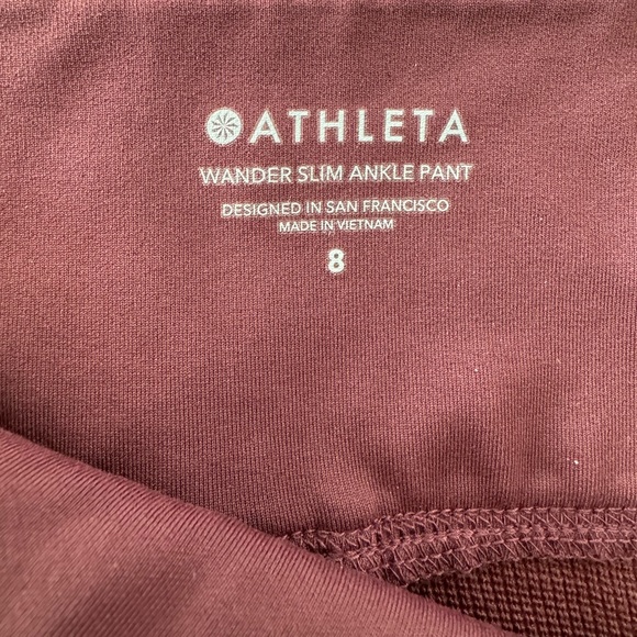 Women's Burgundy Pants - Picture 8 of 11